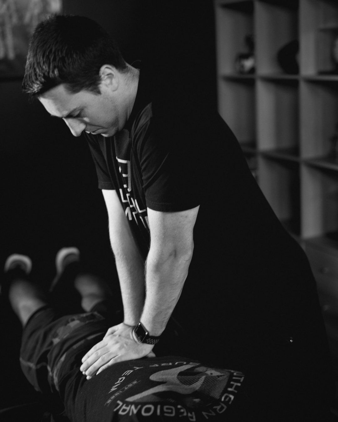Sports physical therapy session at Local Motion