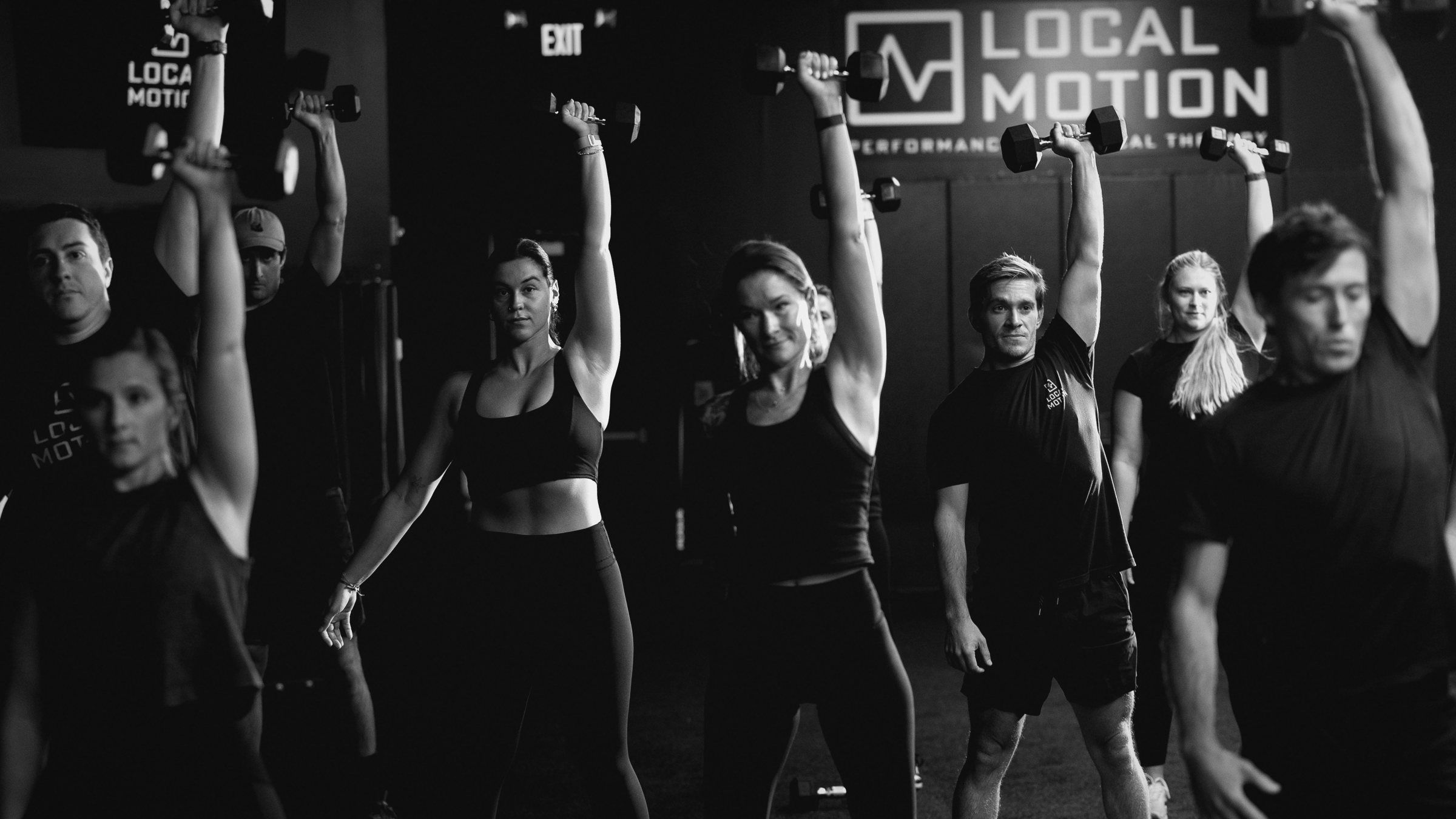 Group training class at Local Motion